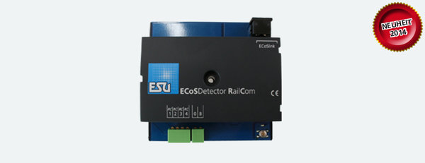 ESU ECoSDetector RC Rückmeldemodul, Opto, 4 Eingänge RailCom 50098