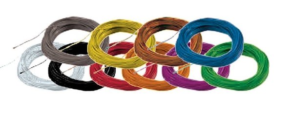 ESU Hochflexibles Kabel, D. 0,5mm, 10m Wickel, Farbe braun 51948