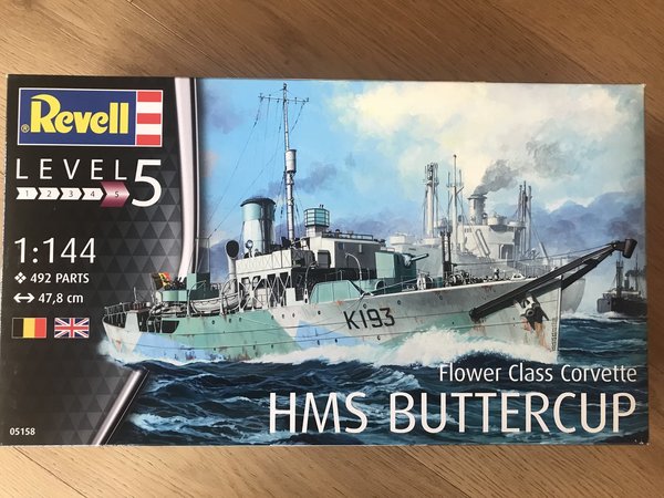 Revell Flower Class Corvette HMS BUTTERCUP 1:144 05158