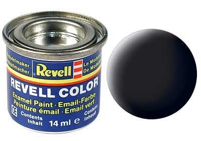 Revell schwarz, matt RAL 9011 14 ml-Dose Nr. 8