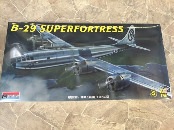 Revell US Monogram 1/48 B-29 Superfortress Plastic Model Kit 85-5718