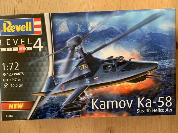Revell Kamov KA-58 Stealth Helicopter 1:72 03889