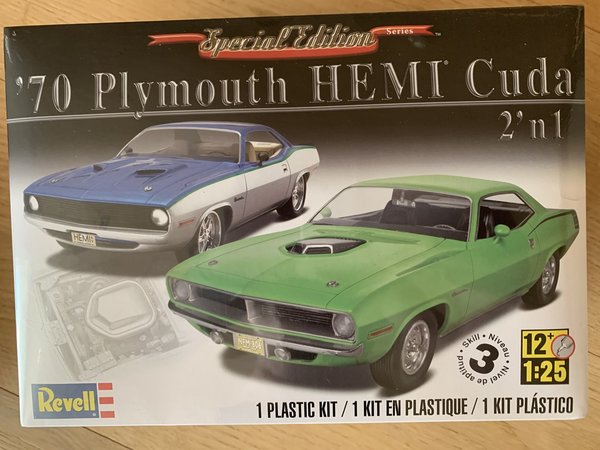 Revell US Monogram 1/25 ´70 Plymouth Hemi Cuda 2n1 85-4268