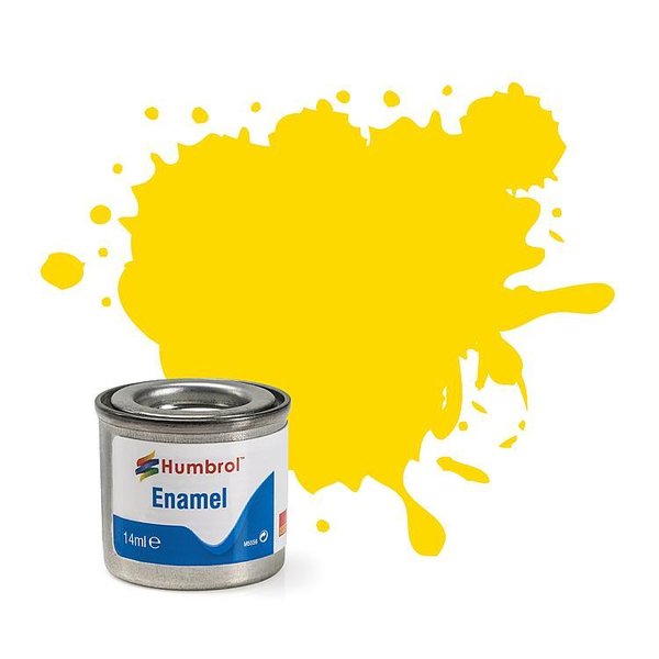 Humbrol Enamel Nr. 69 Gelb, glänzend, 14 ml