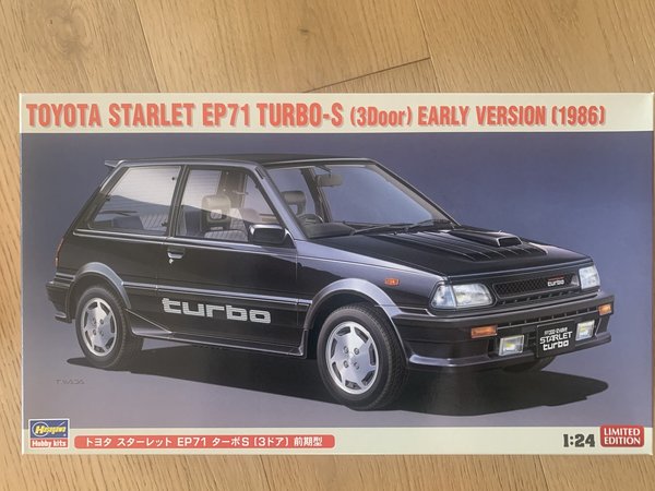 Hasegawa 1/24 Toyota Starlet EP 71 Turbo, 3-Türer 20449