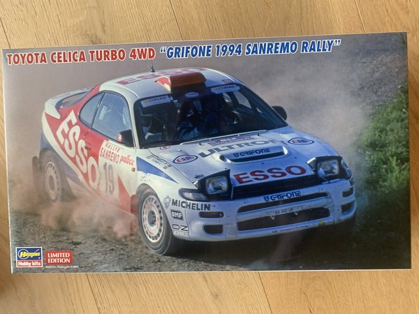 Hasegawa 1/24 Toyota Celica Turbo 4WD, Grifone 1994 Sanremo Rally 20466