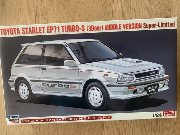 Hasegawa 1/24 Toyota Starlet EP71 Turbo S, 3-Türer 20508 620508