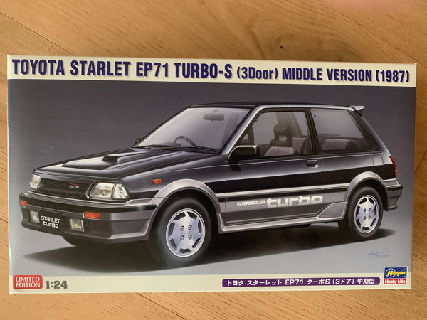 Hasegawa 1/24 Toyota Starlet EP 71 Turbo S, middle version 20559