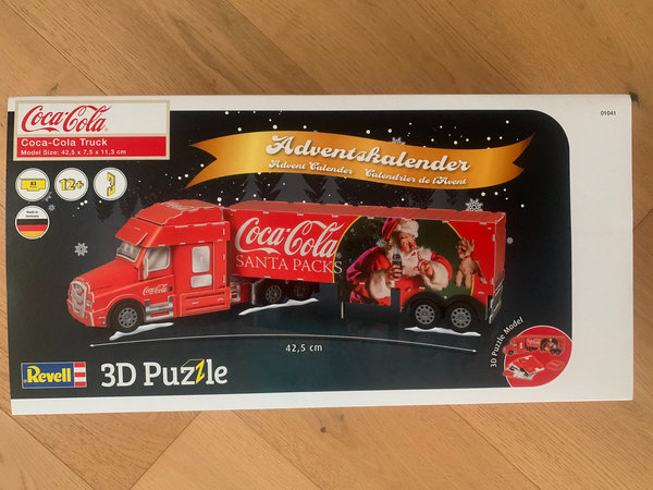 Revell Adventskalender Coca-Cola Truck Revell 3D Puzzle 01041