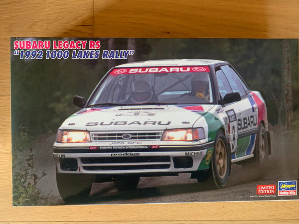Hasegawa 1/24 Subaru Legacy RS, 1992 1000 Lakes Rally 20577