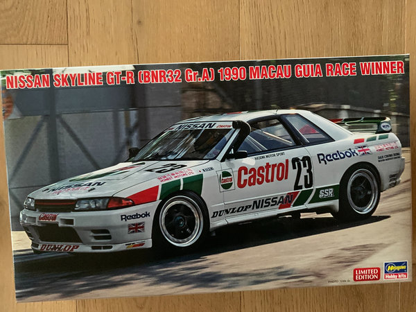 Hasegawa 1/24 Nissan Skyline GT-R, 1990 Macau Guia Race 20581