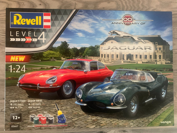 Revell Geschenkset Jaguar 100th Anniversary 1:24 05667