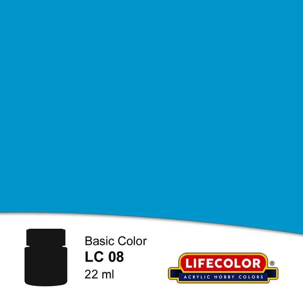 Krick Lifecolor Acryl Farbe Matt Blassblau 22ml LC08