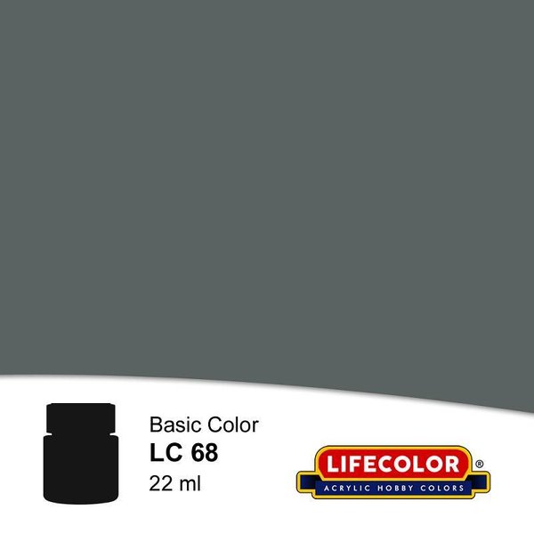 Krick Lifecolor Acryl Farbe Glänzend Hellgrau 22ml LC68