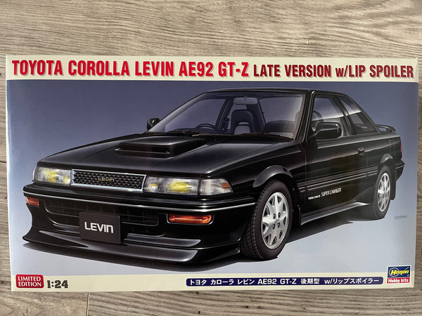 Hasegawa 1/24 Toyota Corolla Levin AE92 GT-Z 20655