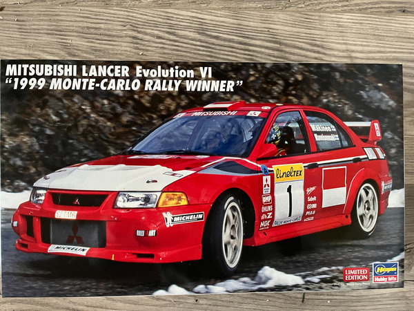 Hasegawa 1/24 Mitsubishi Lancer Evo VI, 1999 Monte Carlo Rally 20666